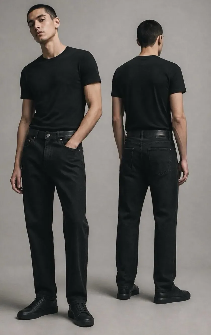 Vintage Levi’s 550 Jeans Loose Fit Straight Leg Denim Black Mens 42X32 READ